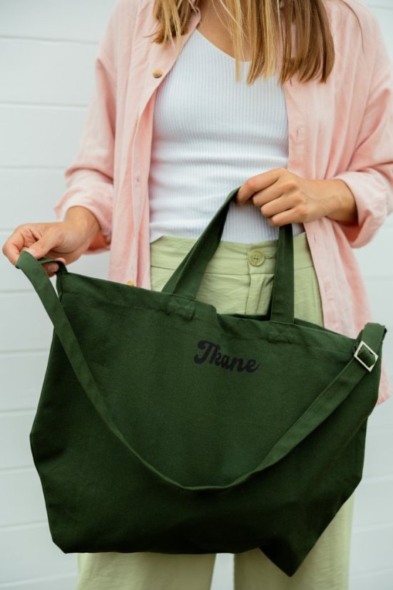 Cross body Bavlnka zelená