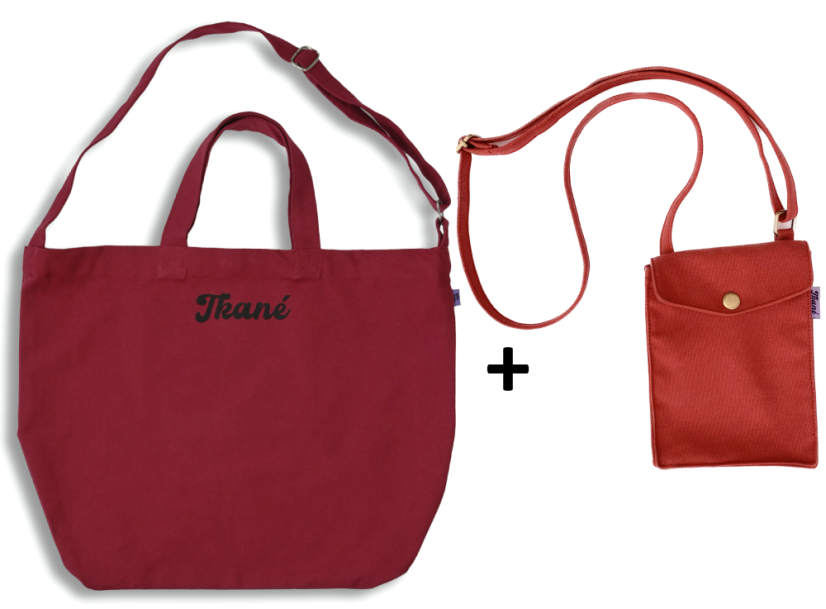 Cross body set červená