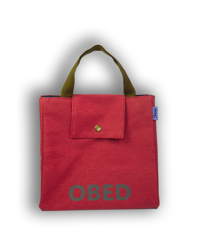 Taška na obed červená