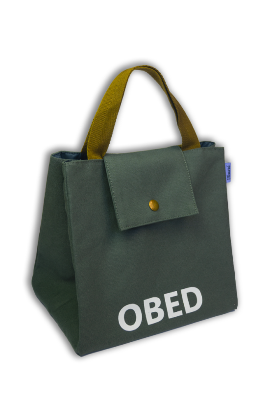 Taška na obed šedá
