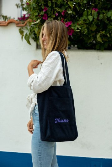 Cross-body Bavlnka tmavo-modrá