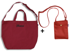 Cross body set červená