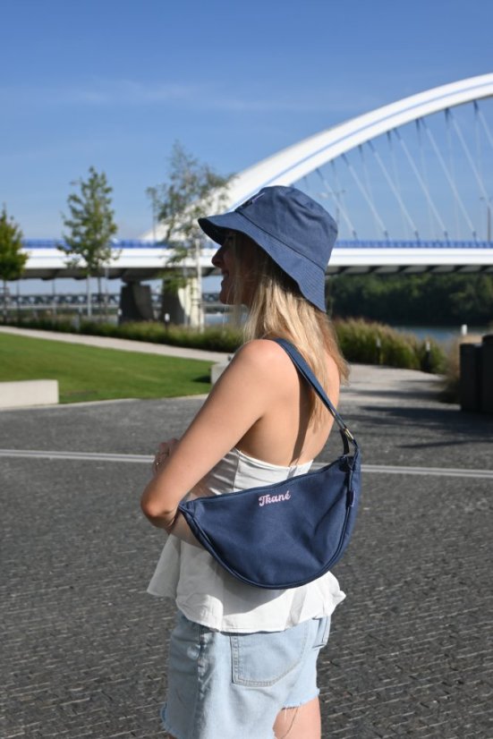 Klobúk modrý - Rozmery: L/XL: obvod hlavy 59.5 cm