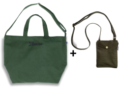 Cross body set zelená