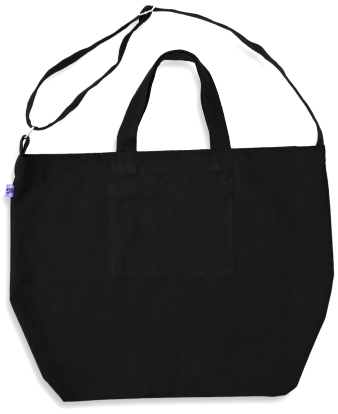 Cross body Bavlnka černá se zipem